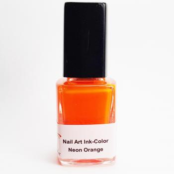 Nail Art Ink-Color Neon Orange, 12 ml